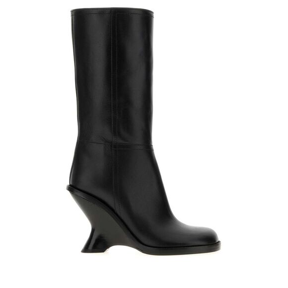 Dries Van Noten Women Black Leather Boots